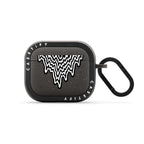Black & White Drip Earbuds Case