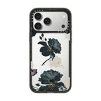 White and Black Floral iPhone Case