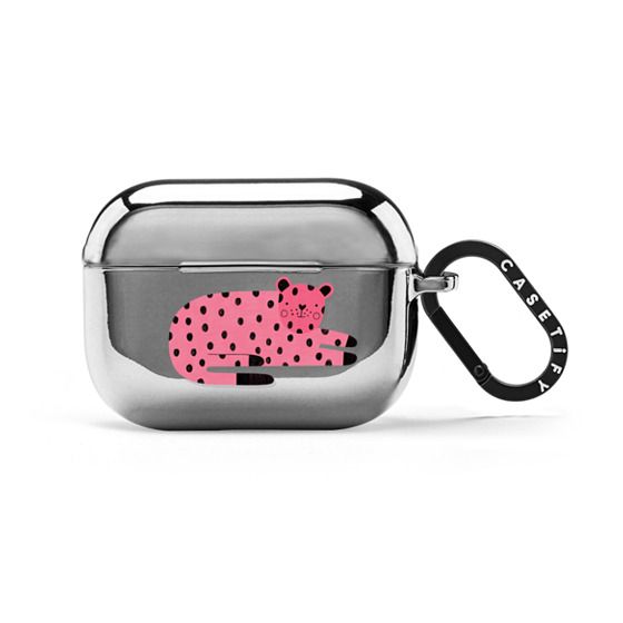 PINK TIGER by Daria Solak Illustrations Earbuds Case