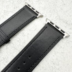 Genuine Leather Watch Strap For Apple Watch | CARBON BLACK