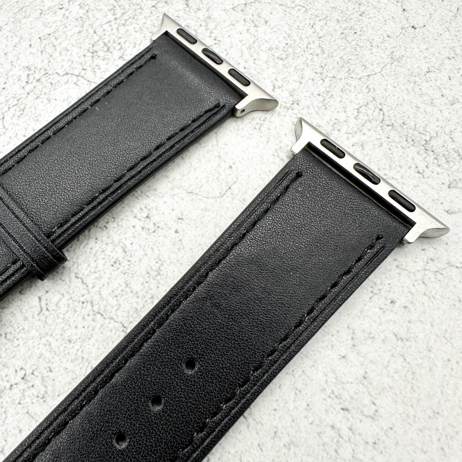 Genuine Leather Watch Strap For Apple Watch | CARBON BLACK