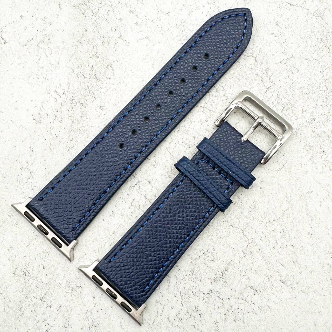 Genuine Leather Watch Strap For Apple Watch | INK BLUE