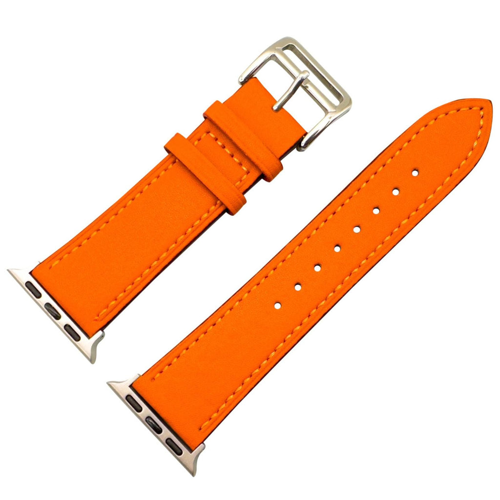 Genuine Leather Watch Strap For Apple Watch | ORANGE