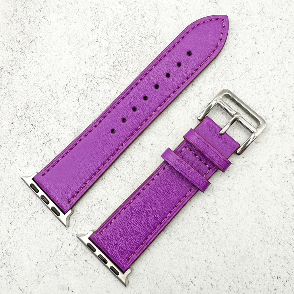 Genuine Leather Watch Strap For Apple Watch | PURPLE