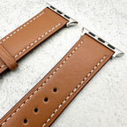 Genuine Leather Watch Strap For Apple Watch | TAN BROWN