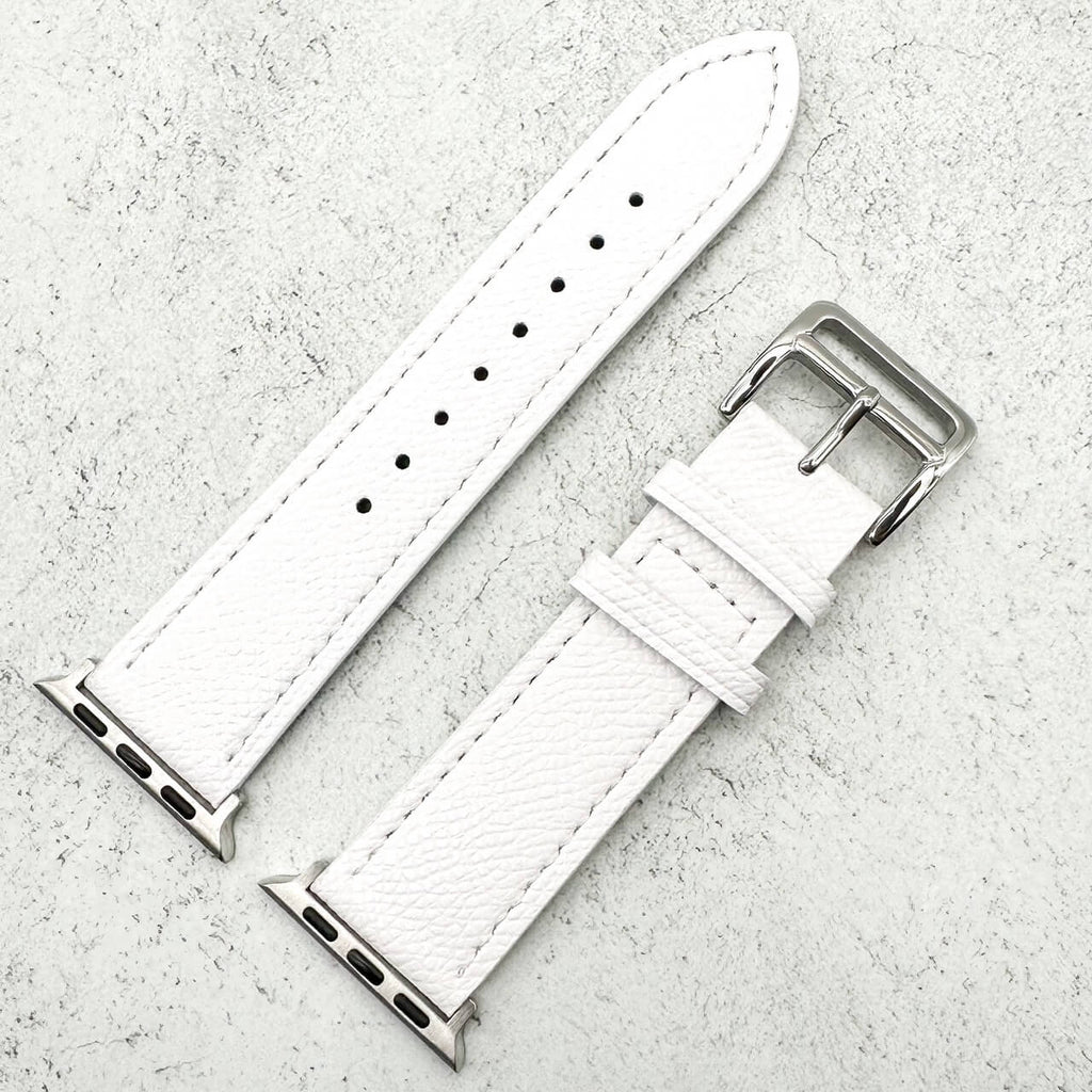 Genuine Leather Watch Strap For Apple Watch | WHITE