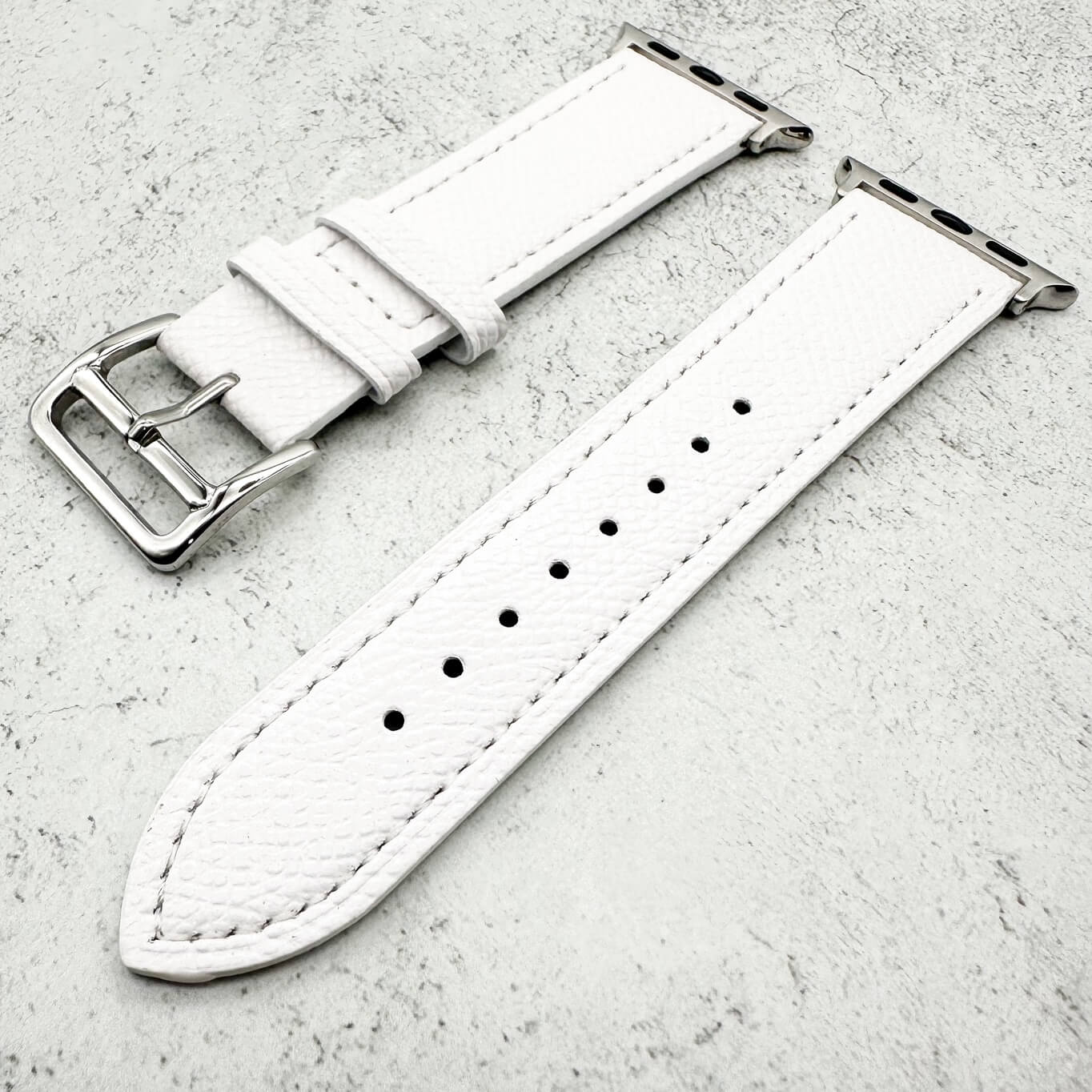 Genuine Leather Watch Strap For Apple Watch | WHITE