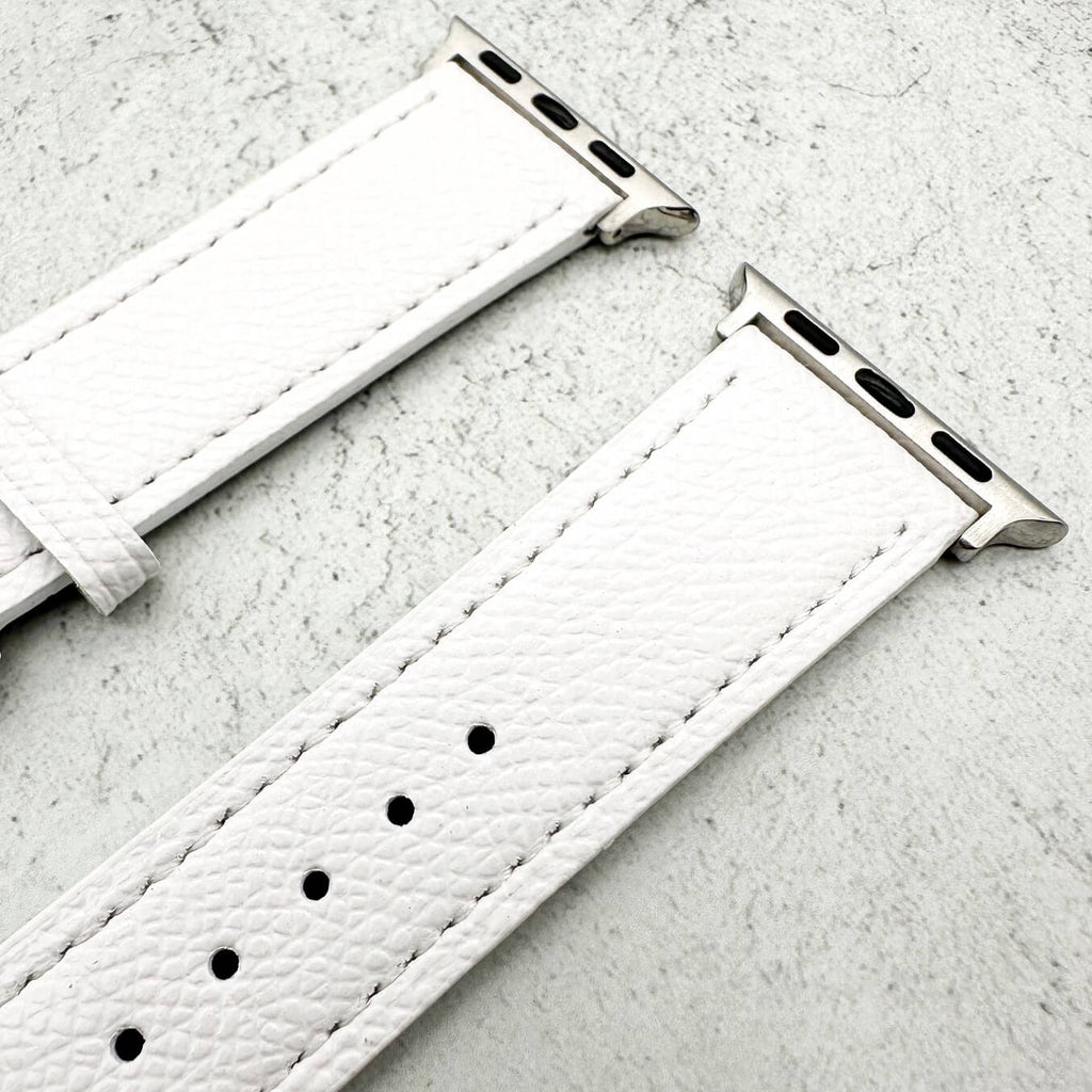 Genuine Leather Watch Strap For Apple Watch | WHITE