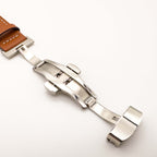 Genuine Leather Strap With Butterfly Clasp For Apple Watch | PINK