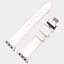 Genuine Leather Strap With Butterfly Clasp For Apple Watch | WHITE