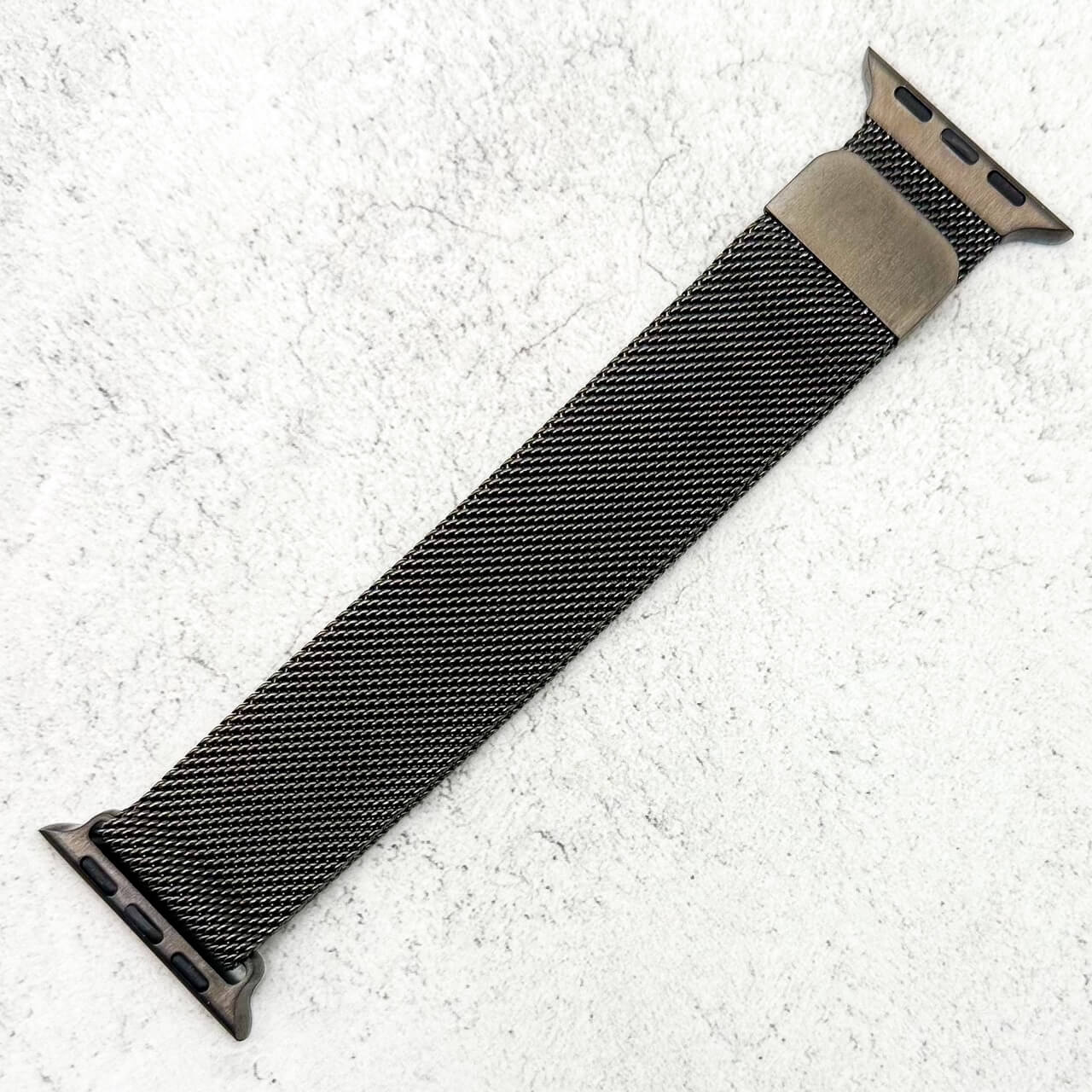 Milanese Mesh Metal Strap For Apple Watch | GRAPHITE GREY Secondary image