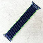 Nylon Sport Strap For Apple Watch | BLUE NEON LIME