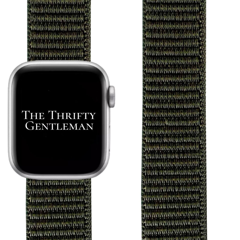 Nylon Sport Strap For Apple Watch | DARK OLIVE GREEN