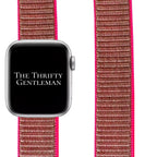 Nylon Sport Strap For Apple Watch | GREY NEON PINK