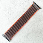 Nylon Sport Strap For Apple Watch | GREY ORANGE