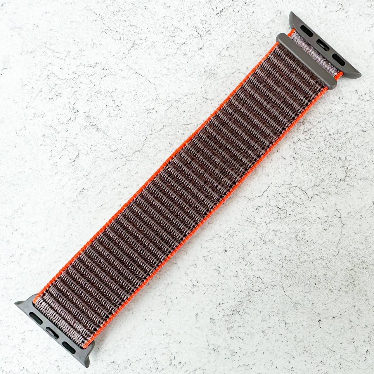 Nylon Sport Strap For Apple Watch | GREY ORANGE