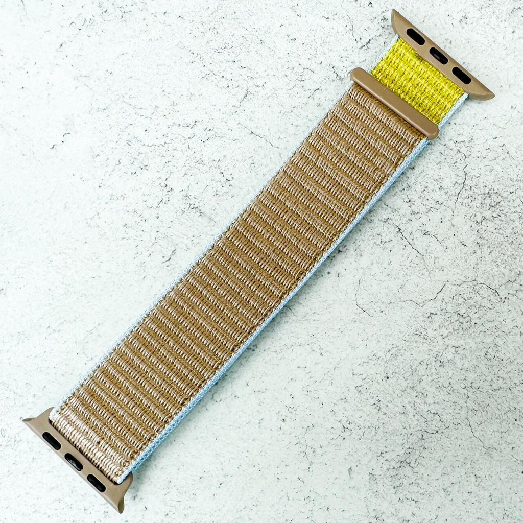 Nylon Sport Strap For Apple Watch | KHAKI YELLOW