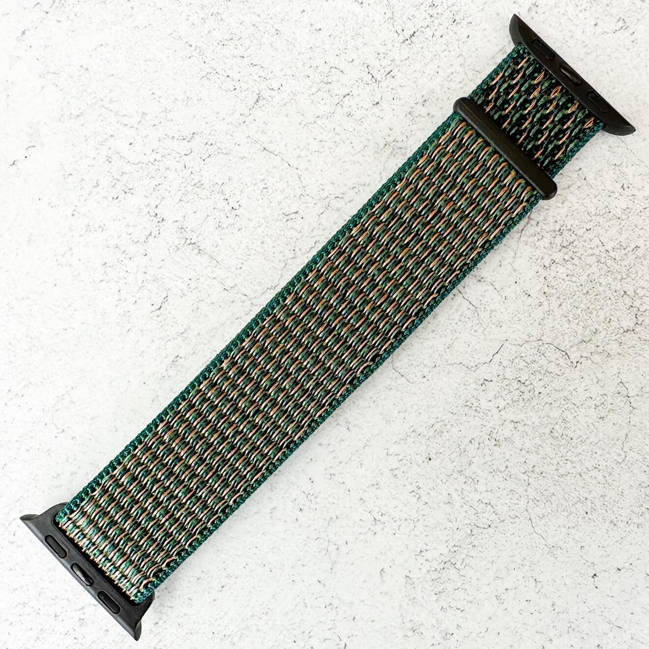 Nylon Sport Strap For Apple Watch | NEPTUNE GREEN Secondary image