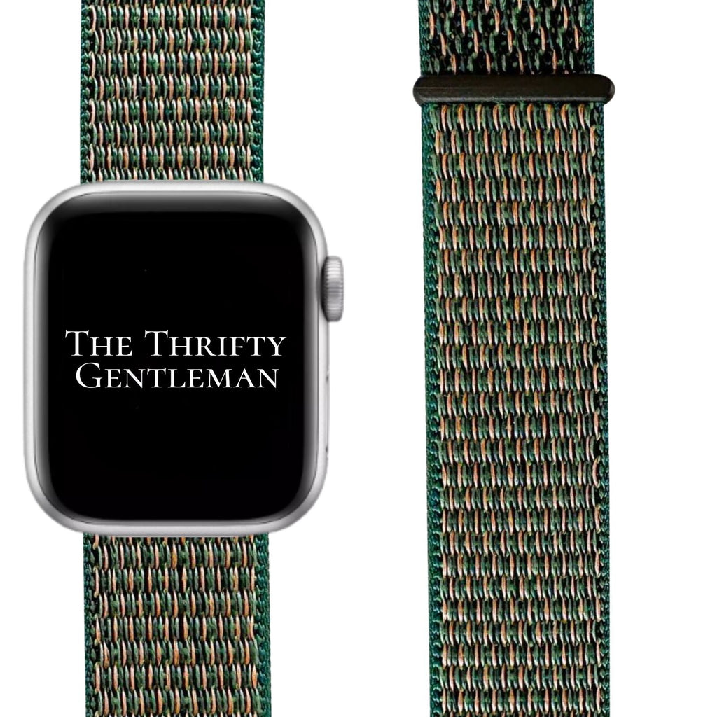 Nylon Sport Strap For Apple Watch | NEPTUNE GREEN
