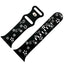 Silicone Floral Engraved Watch Strap For Apple Watch | BLACK / WHITE