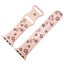Silicone Floral Engraved Watch Strap For Apple Watch | PINK / VIOLET