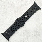 Silicone Sport Watch Strap For Apple Watch | BLACK