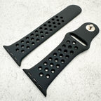 Silicone Sport Watch Strap For Apple Watch | BLACK
