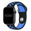 Silicone Sport Watch Strap For Apple Watch | BLACK / BLUE