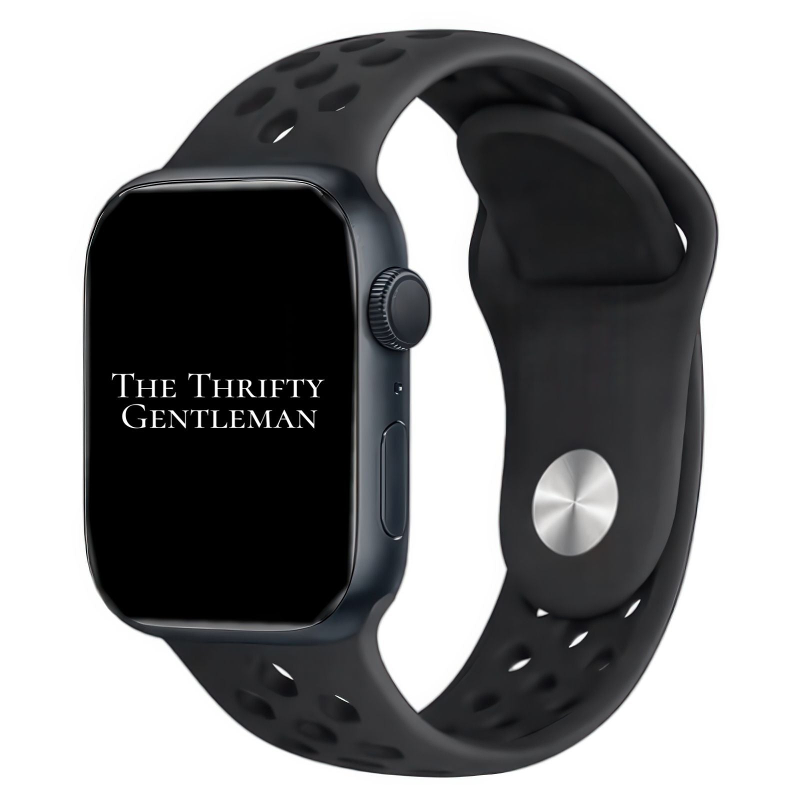 Silicone Sport Watch Strap For Apple Watch | BLACK Main image