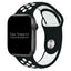 Silicone Sport Watch Strap For Apple Watch | BLACK / WHITE