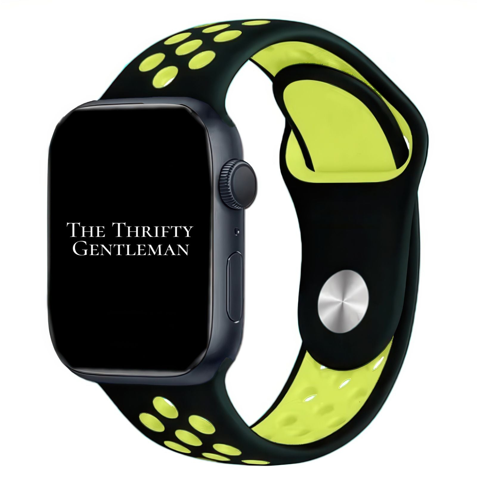 Silicone Sport Watch Strap For Apple Watch | BLACK / YELLOW