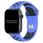 Silicone Sport Watch Strap For Apple Watch | BLUE / BLACK
