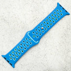 Silicone Sport Watch Strap For Apple Watch | BLUE / LIGHT BLUE