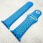 Silicone Sport Watch Strap For Apple Watch | BLUE / LIGHT BLUE