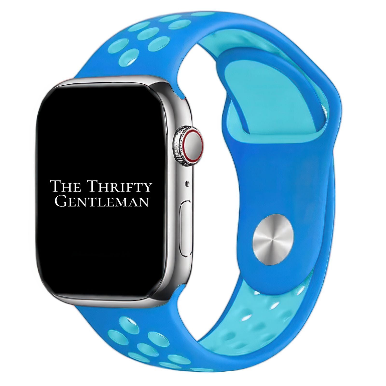 Silicone Sport Watch Strap For Apple Watch | BLUE / LIGHT BLUE Main image