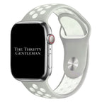 Silicone Sport Watch Strap For Apple Watch | GREY / WHITE