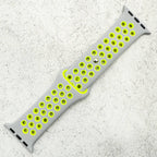 Silicone Sport Watch Strap For Apple Watch | GREY / YELLOW
