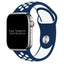 Silicone Sport Watch Strap For Apple Watch | NAVY BLUE / WHITE