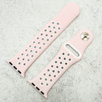 Silicone Sport Watch Strap For Apple Watch | PINK / WHITE