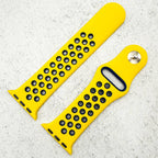 Silicone Sport Watch Strap For Apple Watch | YELLOW / NAVY BLUE