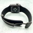 Silicone Strap With Magnetic Clasp For Apple Watch | BLACK