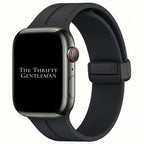 Silicone Strap With Magnetic Clasp For Apple Watch | BLACK
