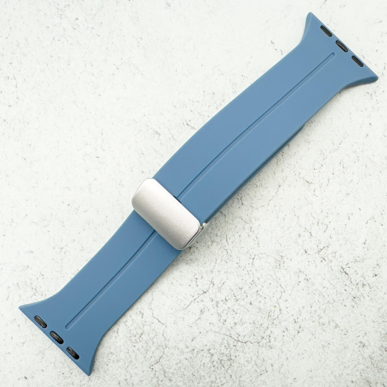 Silicone Strap With Magnetic Clasp For Apple Watch | BLUE Secondary image
