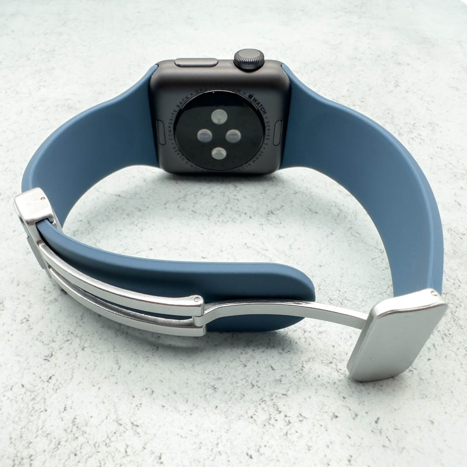 Silicone Strap With Magnetic Clasp For Apple Watch | BLUE