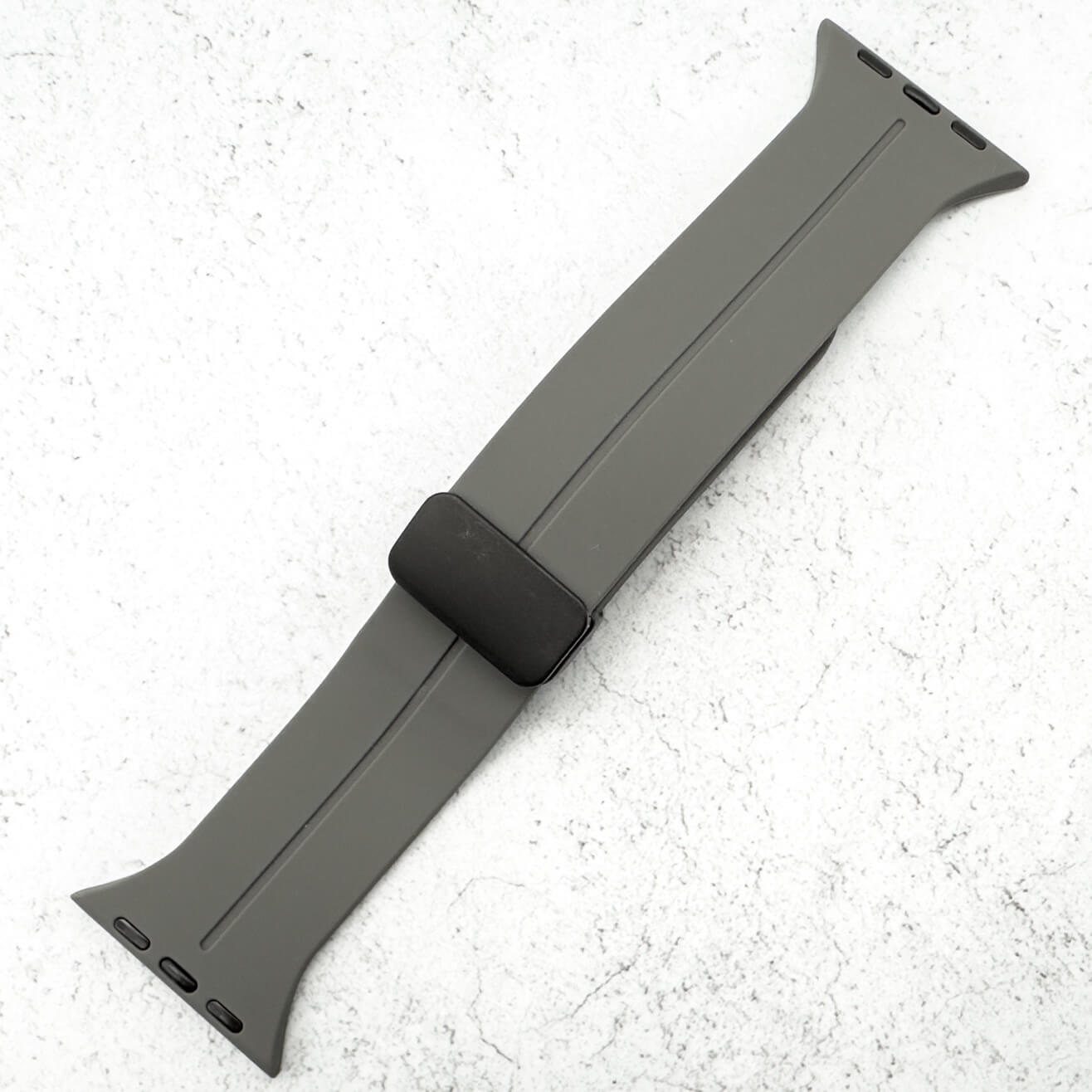 Silicone Strap With Magnetic Clasp For Apple Watch | GREY