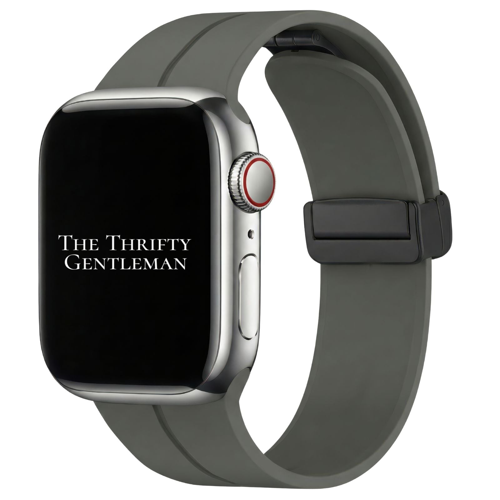 Silicone Strap With Magnetic Clasp For Apple Watch | GREY Main image