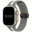 Silicone Strap With Magnetic Clasp For Apple Watch | GREY / WHITE