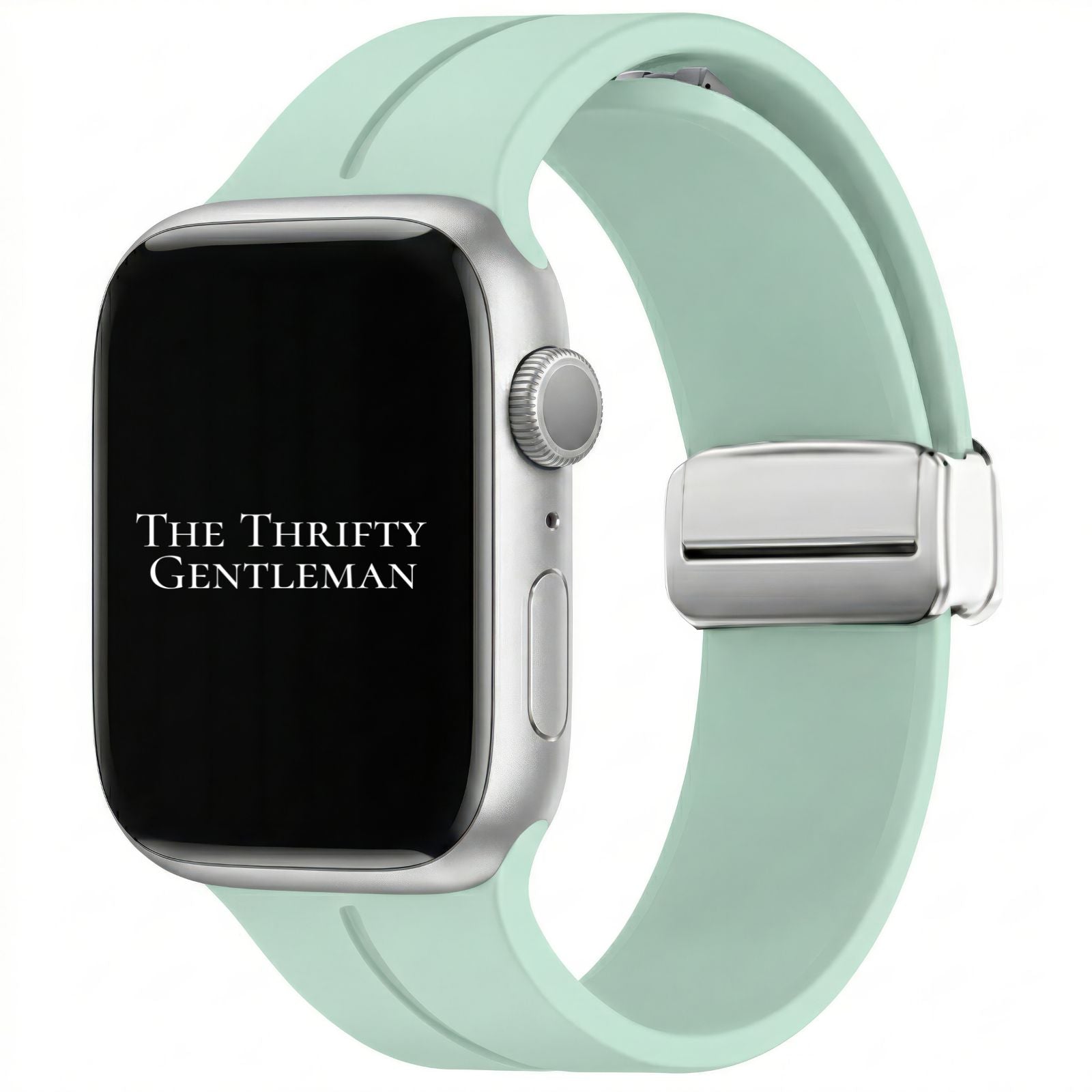 Silicone Strap With Magnetic Clasp For Apple Watch | LIGHT GREEN Main image