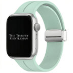 Silicone Strap With Magnetic Clasp For Apple Watch | LIGHT GREEN