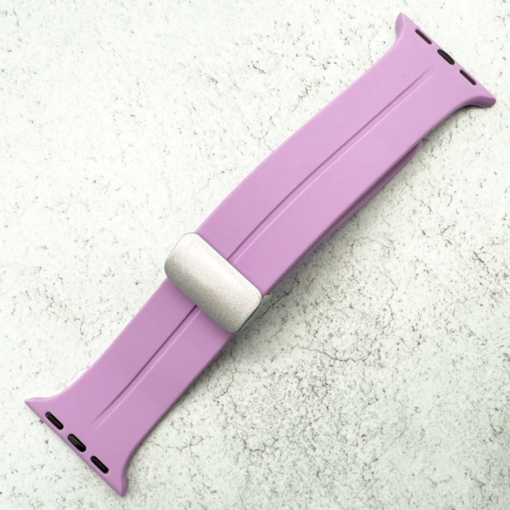 Silicone Strap With Magnetic Clasp For Apple Watch | LIGHT PURPLE